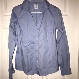 Blue Brooks Brothers top.
